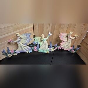 Decorative Fairy Wall Art with Butterfly - Multicolor